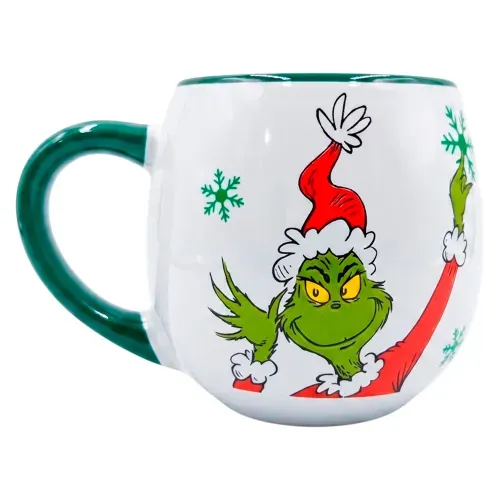 Taza Grinch con relieve Navidad