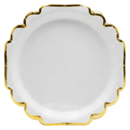 Platos Holiday Time Premium Navidad  9 Pulgadas - 10 Pzas