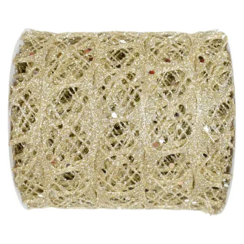 Listón Holiday Time decorativo para Navidad - 11.43 cm x 5 m