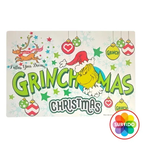 Mantel Disney individual plástico Navidad - 43 x 28 cm