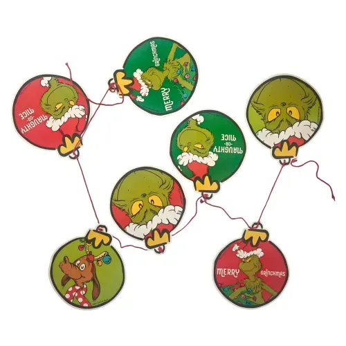 Guirnalda Grinch íconos de papel Navidad - 1.5 m