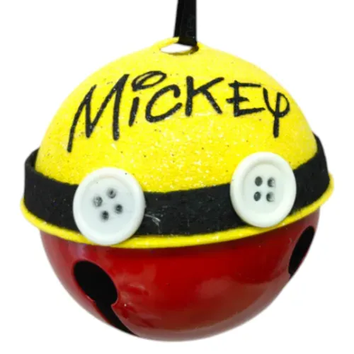 Adorno campana Disney metálica decoración Navidad - 8 cm