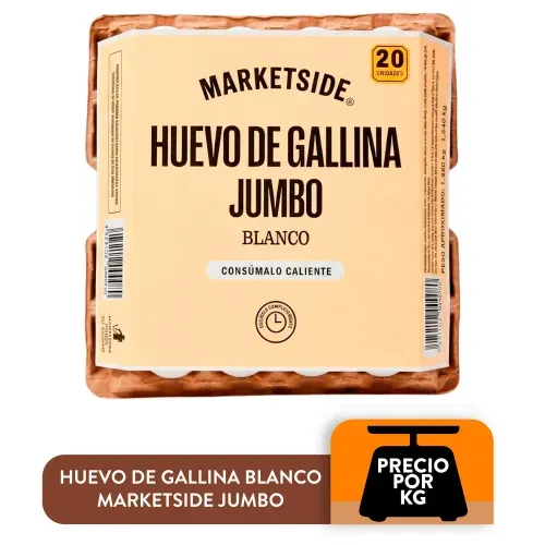 Huevo de Gallina Marketside Jumbo - 20 Unidades