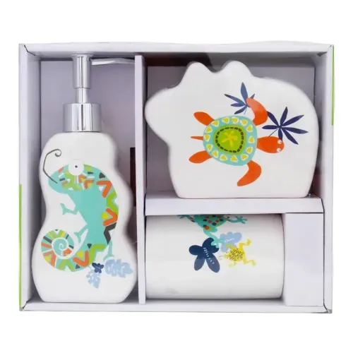 Set de accesorios para baño de cerámica Mainstays Kids - 3 Unidades