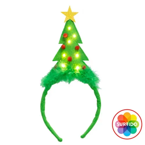 Diadema Holiday Time iluminada diseño surtido Navidad
