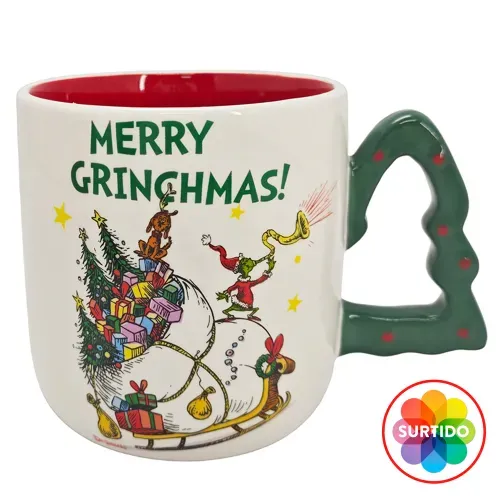 Taza de cerámica The Grinch navideño - 520 ml