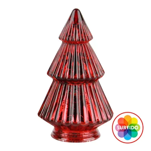 Adorno Para Árbol Holiday Time De Vidrio - 13 cm