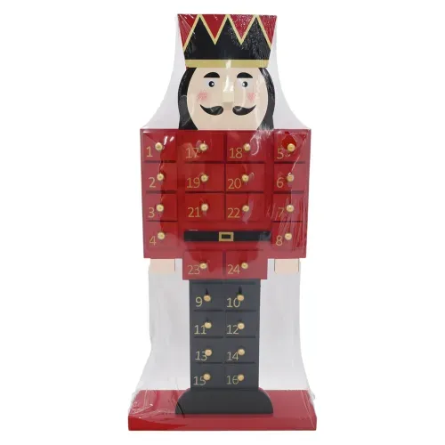 Calendario de Adviento Holiday Time con cascanueces Navidad - 41 cm