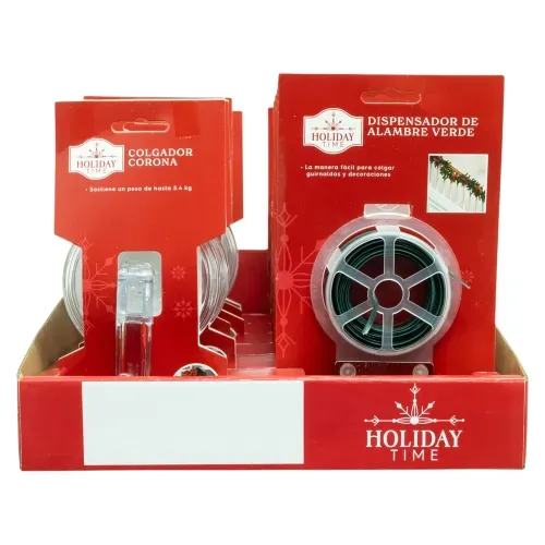 Diadema Holiday Time con luces LED y diseño de Navidad