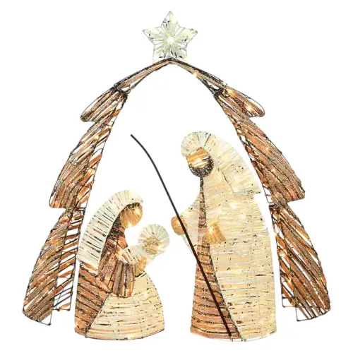 Nacimiento Holiday Time iluminación LED Navidad - 120 cm