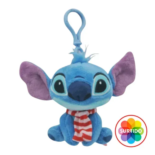 Llavero Disney de peluche Stitch decorativo Navidad - 12 cm