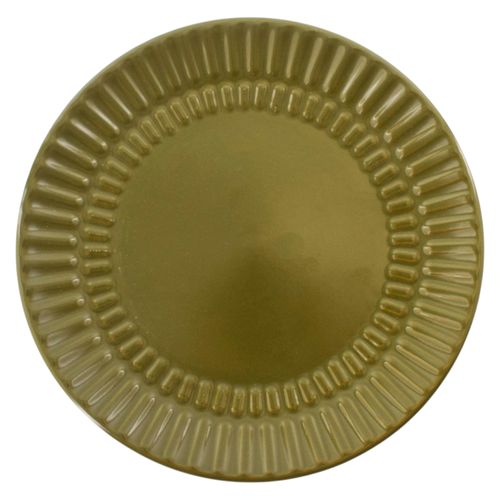 Ms Plato Postre Ceramica 7 5color Verde