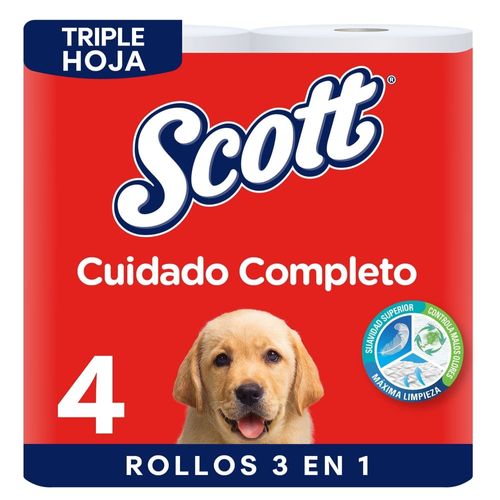 Papel Hig Scott Cuidado Com 4 Unidad 250h 3p