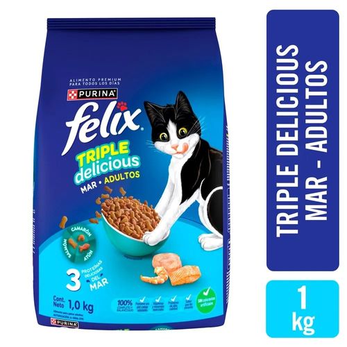 Alimen Mascota Felix  Delicia Mar 1000gr