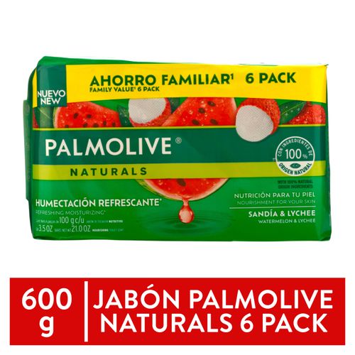 Palmolive Jab Sandia y Lychee 6pk 600 g
