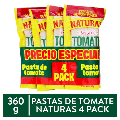 4pack Pasta Tomate Naturas 360g