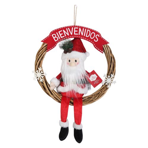 Corona Holiday Time decorativa - 33 cm