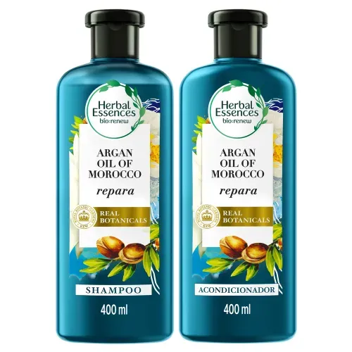 Shampoo y Acondicionador Herbal Essences Bio:renew Argan Oil Morocco - 400 ml c/u