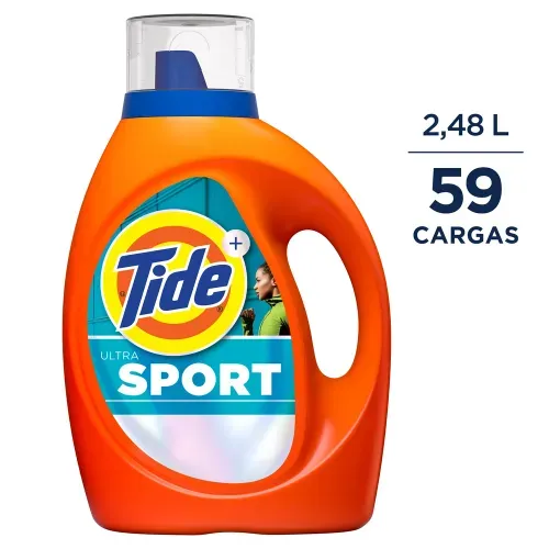 Detergente Líquido Tide Sport Ropa Deportiva 59 Lavadas - 2.48 L