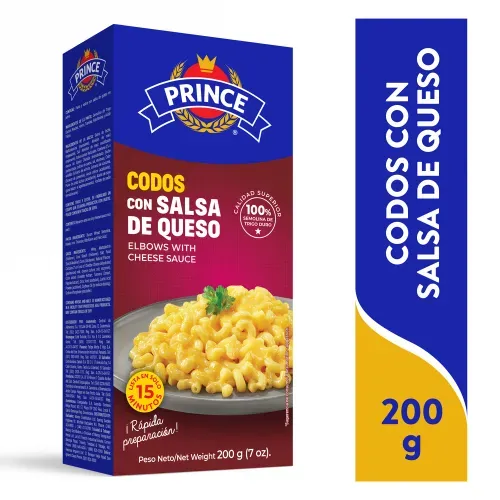 Pasta Prince Coditos Con Salsa Queso - 200 g