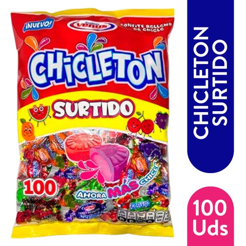 Dulce Dolché Confite Venus Relleno de Chicle - 500 g