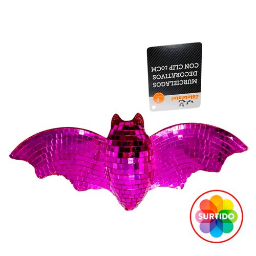 Murciélagos Way To Celebrate decorativos con clip Halloween - 10 cm