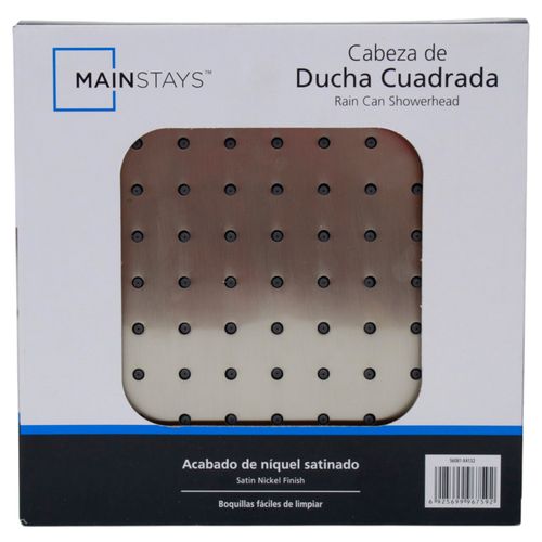 Ms Ducha Cuadrada 20 cm Niquel Sat