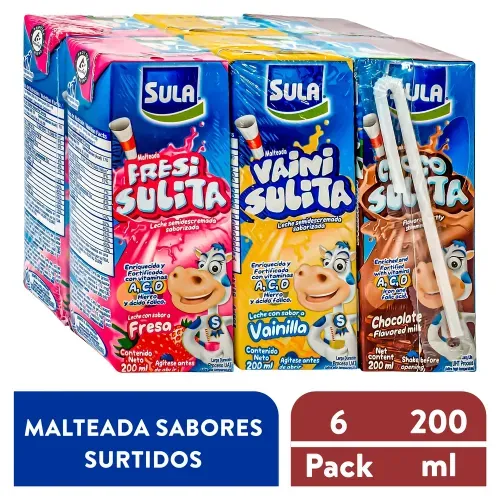 Maleteada Sula Surtida 6 Pack - 200 ml