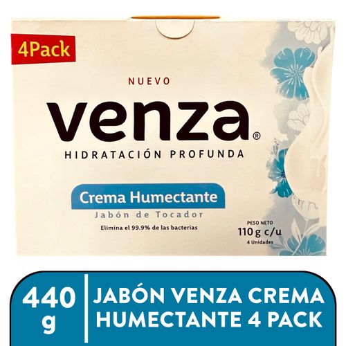 Jabon Venza Crema Humectante 4pack 440g