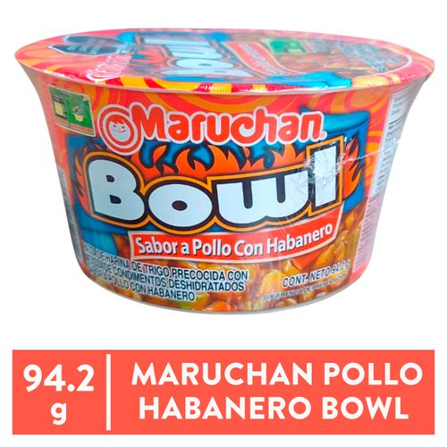 Bowl Pollo Habanero Maruchan 94.2gr