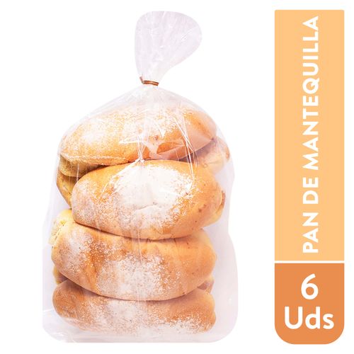 Pan De Mantequilla - 6 Unidades