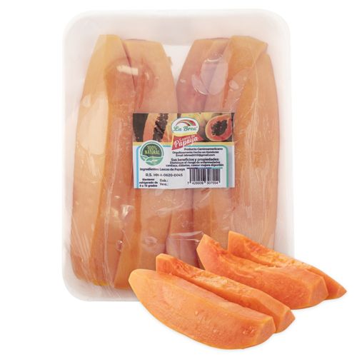 Papaya En Lascas Bandeja