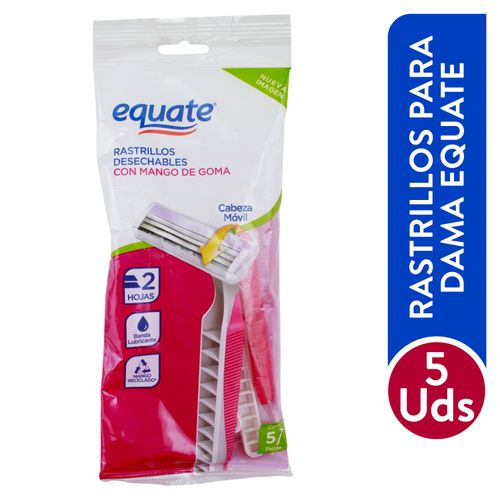 Rasuradora Equate Mango De Gomadama 5 Ea