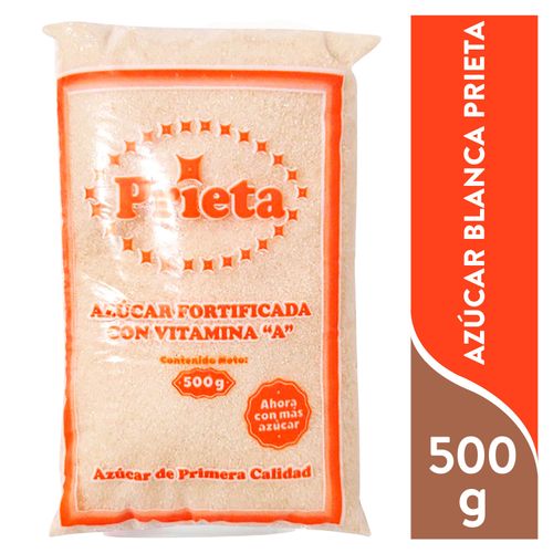 Azucar Blanca Prieta En Bolsa 500g