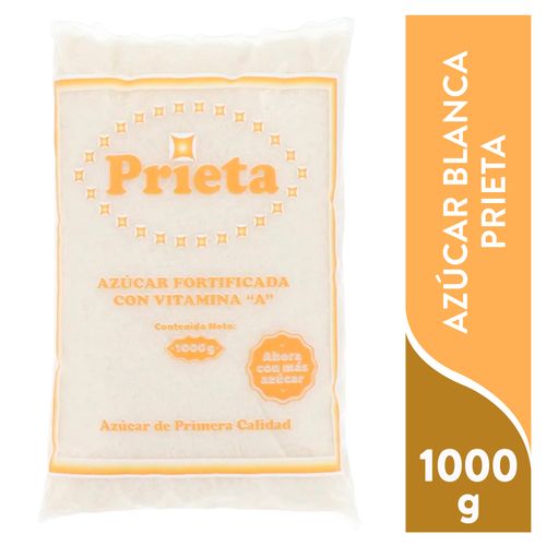 Azucar Blanca Prieta En Bolsa 1000g