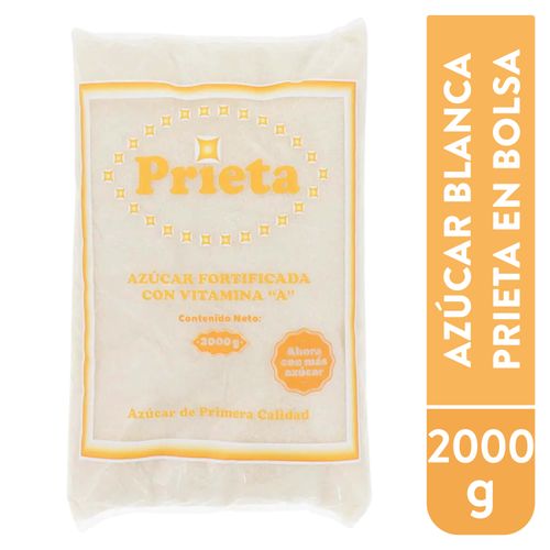 Azucar Blanca Prieta En Bolsa 2000g