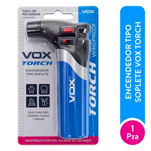 Encendedor Tipo Soplete VOX Torch Llama Ajustable - 1 Pza