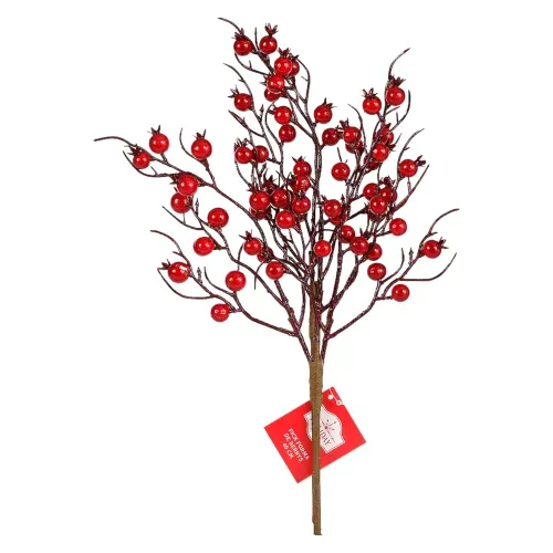 Pick Holiday Time en forma de berries Navidad - 40 cm