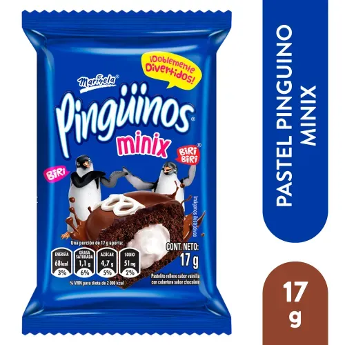 Pastel Pinguino Minix Unidad 17g
