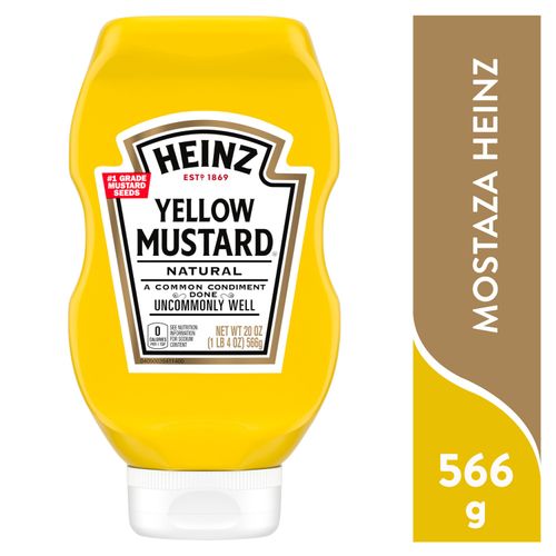 Mostaza Heinz Natural Botella - 566g