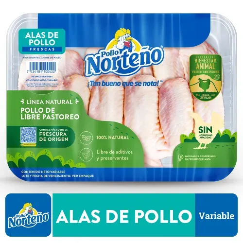 Alas de Pollo Norteño Libre Pastoreo - Precio por libra