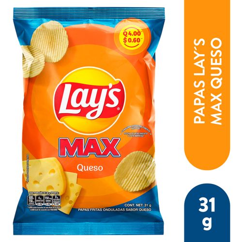Papas Lay's Max Queso - 31 g