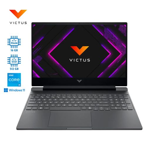 Laptop HP Victus Procesador Intel Core i5 16GB RAM y 512 GB de Almacenamiento - 15.6 pulgadas