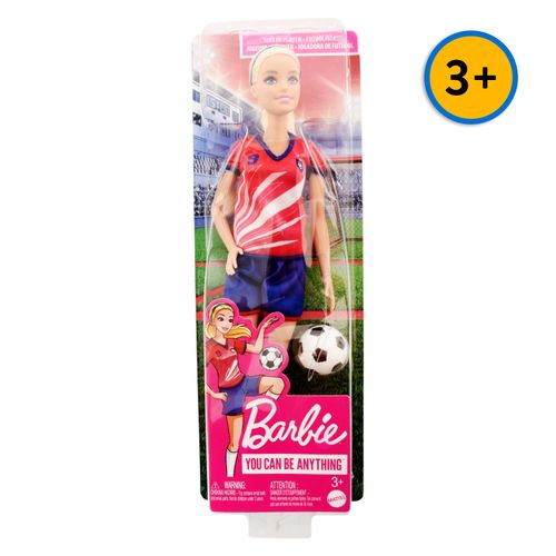 Barbie Jugadora De Futbol Playera Roja
