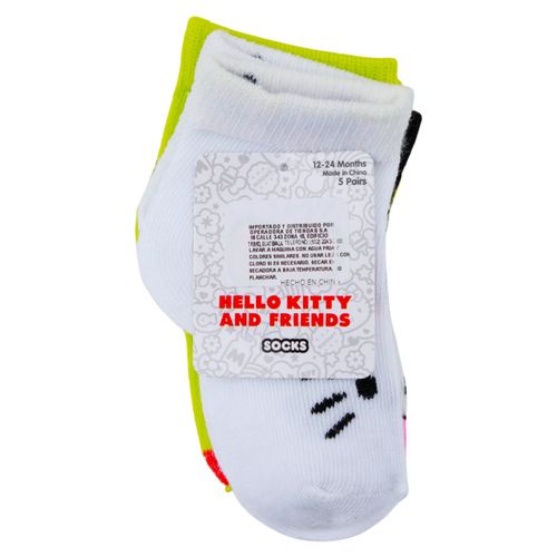 5pack Calcetin Hello Kitty Beba T12 24m