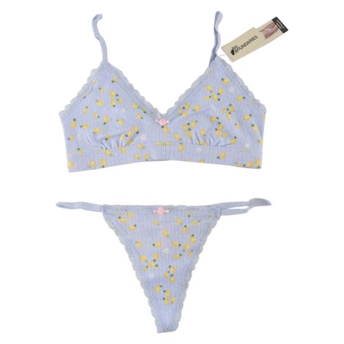 Set Bralette y Tanga Negro Nobo