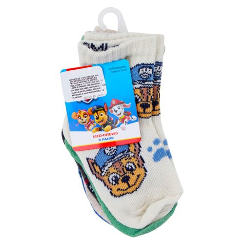 5pack Calcetin Paw Patrol Bebo T12 24m