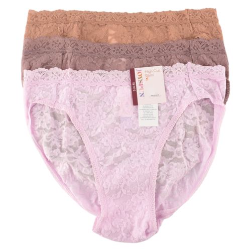 3pk Lace Hi Cut Bikini
