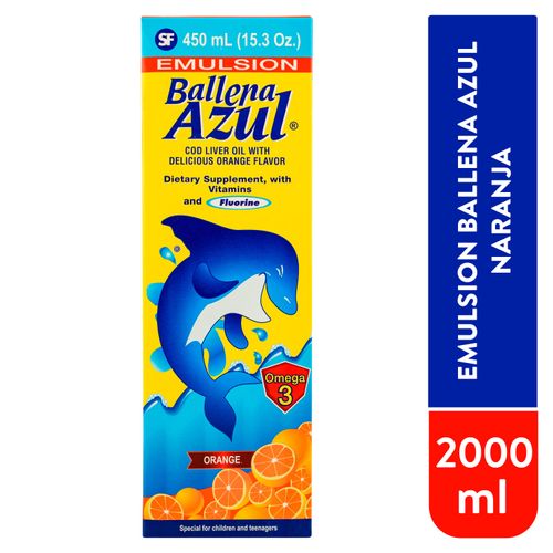Emulsion Ballena Azul Naranja 200ml