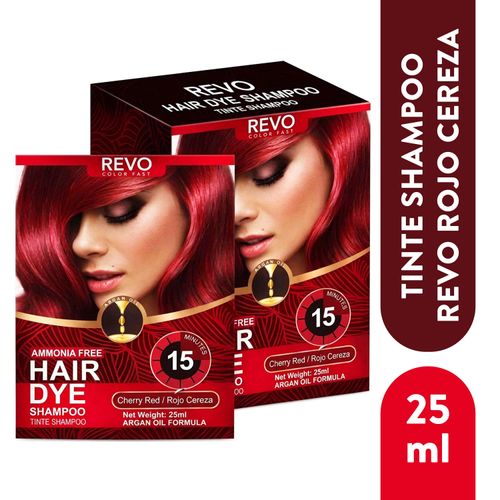 Tinte Sahmpoo Revo Rojo 25 ml